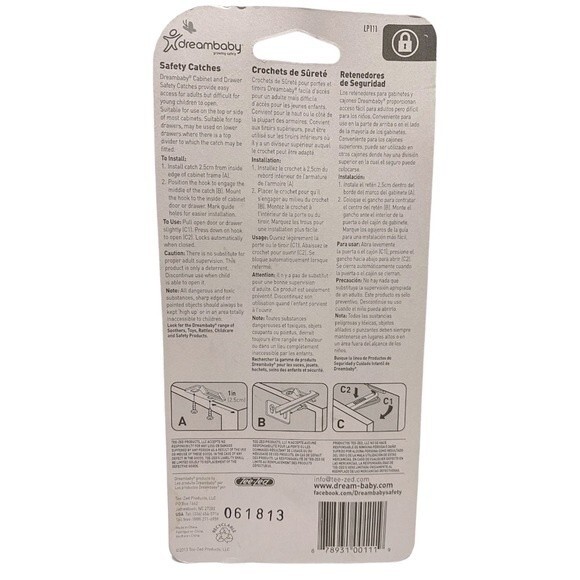 Dreambaby Cabinet & Drawer Safety Catches - Picture 2 of 2